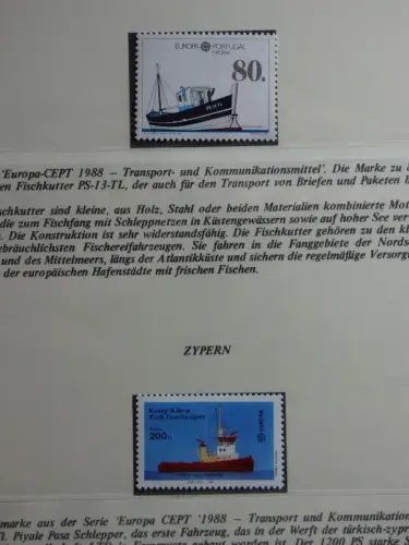 Motiv Schiffe kleine Sammlung im Lindner Binder #MA009