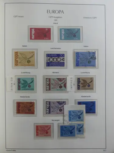 Europa/Cept ab 1956-1992 besammelt in 4 Leuchtturm Bindern #LZ978