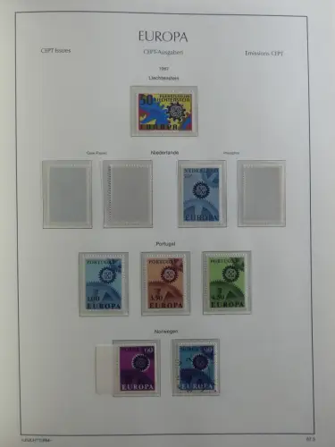Europa/Cept ab 1956-1992 besammelt in 4 Leuchtturm Bindern #LZ978