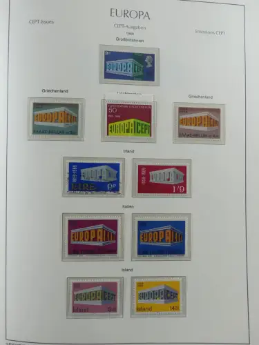 Europa/Cept ab 1956-1992 besammelt in 4 Leuchtturm Bindern #LZ978