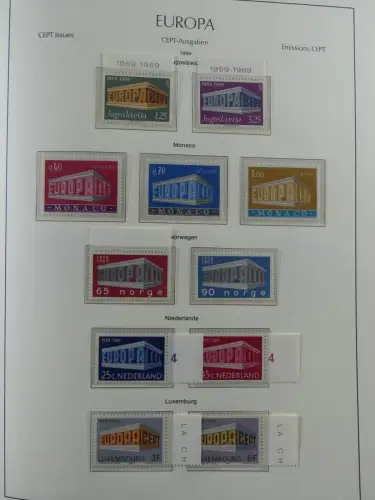 Europa/Cept ab 1956-1992 besammelt in 4 Leuchtturm Bindern #LZ978