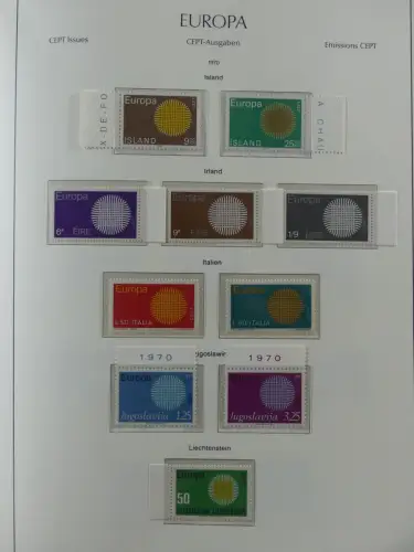 Europa/Cept ab 1956-1992 besammelt in 4 Leuchtturm Bindern #LZ978