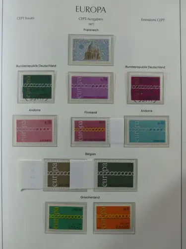 Europa/Cept ab 1956-1992 besammelt in 4 Leuchtturm Bindern #LZ978