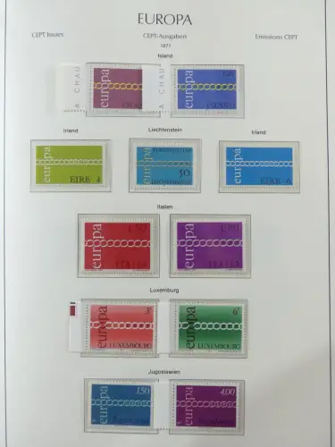 Europa/Cept ab 1956-1992 besammelt in 4 Leuchtturm Bindern #LZ978