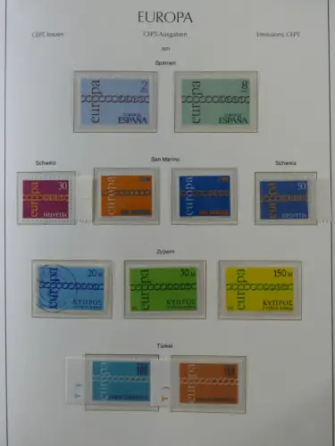 Europa/Cept ab 1956-1992 besammelt in 4 Leuchtturm Bindern #LZ978
