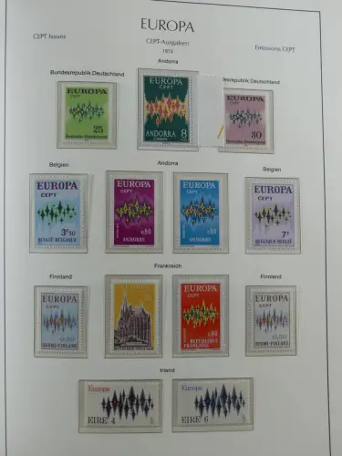 Europa/Cept ab 1956-1992 besammelt in 4 Leuchtturm Bindern #LZ978