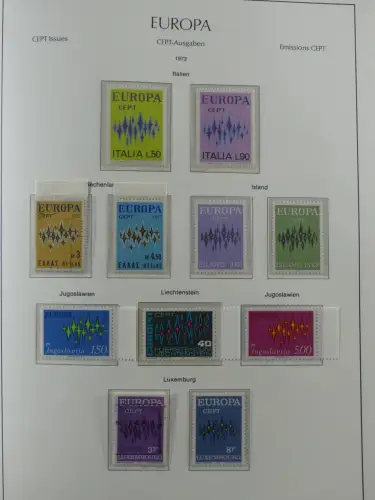 Europa/Cept ab 1956-1992 besammelt in 4 Leuchtturm Bindern #LZ978