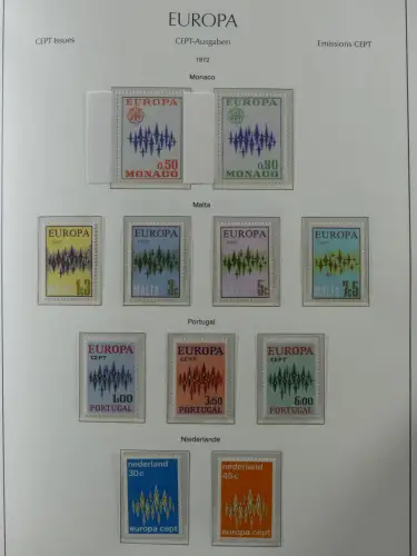 Europa/Cept ab 1956-1992 besammelt in 4 Leuchtturm Bindern #LZ978