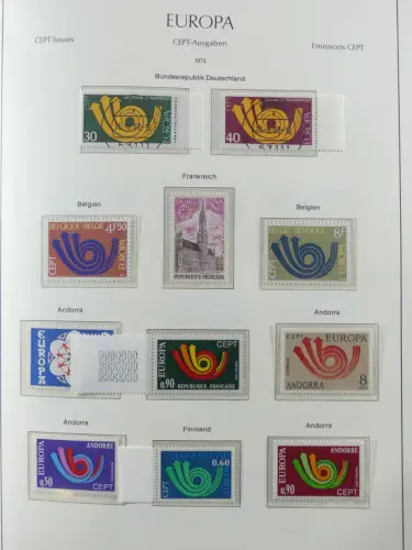 Europa/Cept ab 1956-1992 besammelt in 4 Leuchtturm Bindern #LZ978