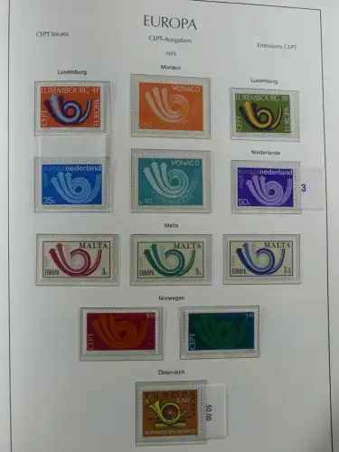 Europa/Cept ab 1956-1992 besammelt in 4 Leuchtturm Bindern #LZ978