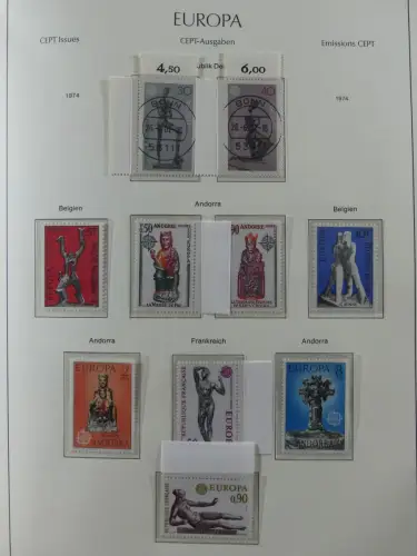 Europa/Cept ab 1956-1992 besammelt in 4 Leuchtturm Bindern #LZ978