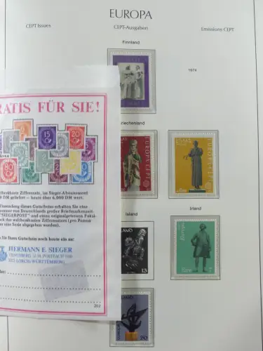 Europa/Cept ab 1956-1992 besammelt in 4 Leuchtturm Bindern #LZ978
