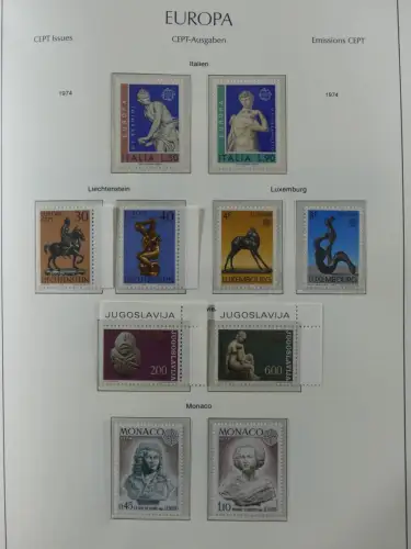 Europa/Cept ab 1956-1992 besammelt in 4 Leuchtturm Bindern #LZ978