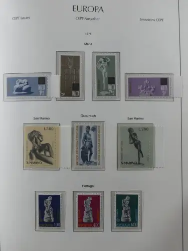 Europa/Cept ab 1956-1992 besammelt in 4 Leuchtturm Bindern #LZ978