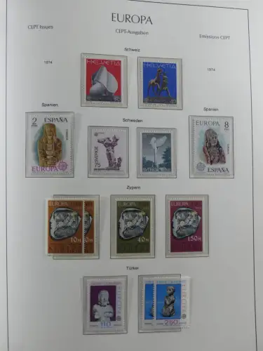 Europa/Cept ab 1956-1992 besammelt in 4 Leuchtturm Bindern #LZ978