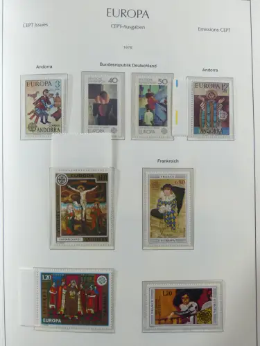 Europa/Cept ab 1956-1992 besammelt in 4 Leuchtturm Bindern #LZ978