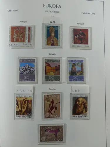 Europa/Cept ab 1956-1992 besammelt in 4 Leuchtturm Bindern #LZ978