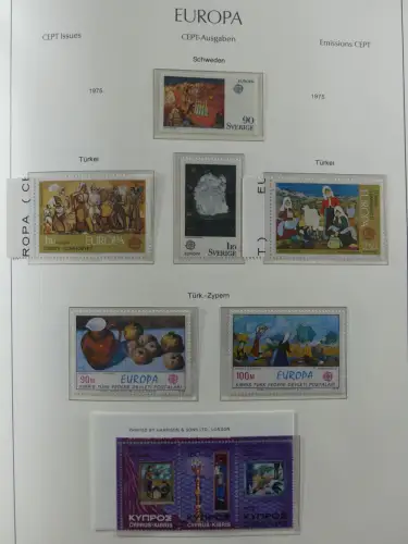 Europa/Cept ab 1956-1992 besammelt in 4 Leuchtturm Bindern #LZ978