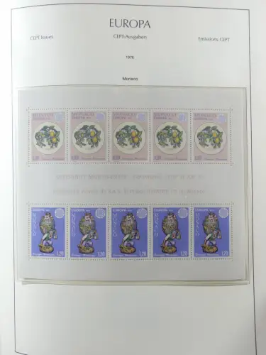 Europa/Cept ab 1956-1992 besammelt in 4 Leuchtturm Bindern #LZ978