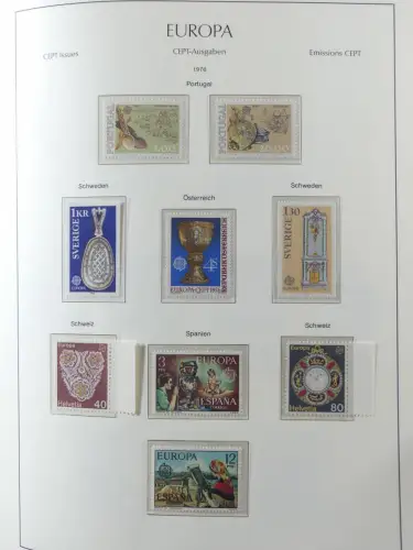 Europa/Cept ab 1956-1992 besammelt in 4 Leuchtturm Bindern #LZ978