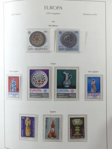 Europa/Cept ab 1956-1992 besammelt in 4 Leuchtturm Bindern #LZ978