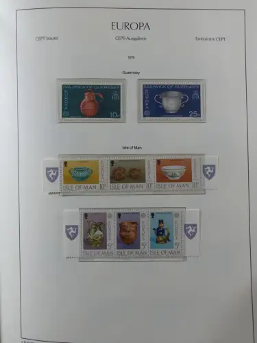 Europa/Cept ab 1956-1992 besammelt in 4 Leuchtturm Bindern #LZ978