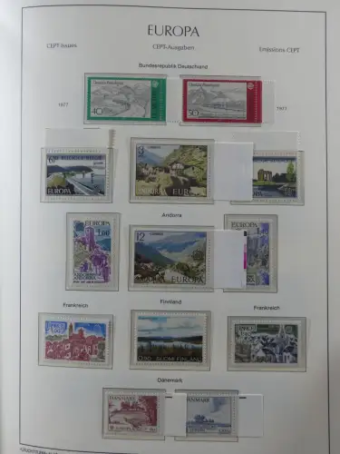 Europa/Cept ab 1956-1992 besammelt in 4 Leuchtturm Bindern #LZ978