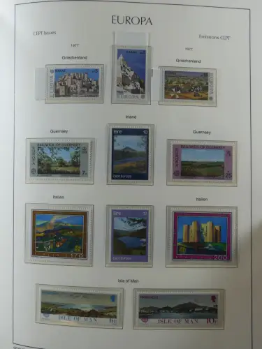 Europa/Cept ab 1956-1992 besammelt in 4 Leuchtturm Bindern #LZ978