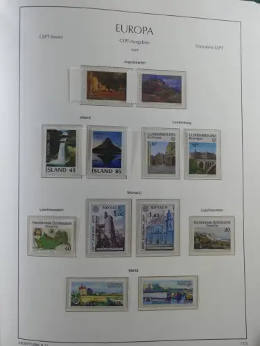 Europa/Cept ab 1956-1992 besammelt in 4 Leuchtturm Bindern #LZ978