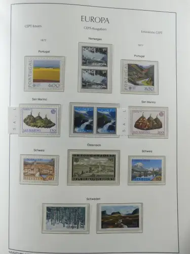 Europa/Cept ab 1956-1992 besammelt in 4 Leuchtturm Bindern #LZ978