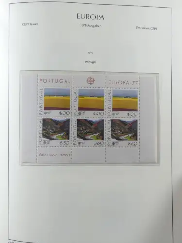 Europa/Cept ab 1956-1992 besammelt in 4 Leuchtturm Bindern #LZ978