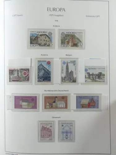 Europa/Cept ab 1956-1992 besammelt in 4 Leuchtturm Bindern #LZ978