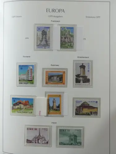 Europa/Cept ab 1956-1992 besammelt in 4 Leuchtturm Bindern #LZ978