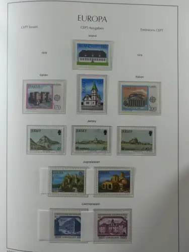 Europa/Cept ab 1956-1992 besammelt in 4 Leuchtturm Bindern #LZ978