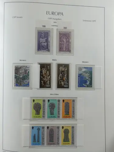 Europa/Cept ab 1956-1992 besammelt in 4 Leuchtturm Bindern #LZ978