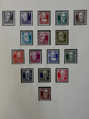 DDR ab Anfängen postfrisch bis 1984 besammelt in 5 Lindner Alben #LZ999