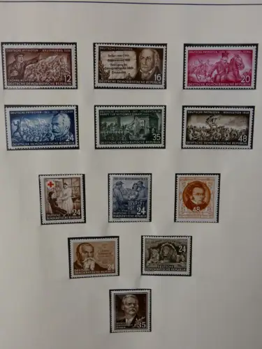 DDR ab Anfängen postfrisch bis 1984 besammelt in 5 Lindner Alben #LZ999