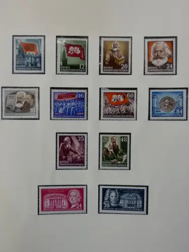 DDR ab Anfängen postfrisch bis 1984 besammelt in 5 Lindner Alben #LZ999