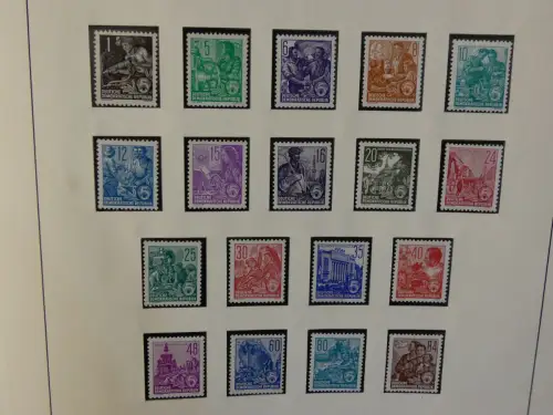 DDR ab Anfängen postfrisch bis 1984 besammelt in 5 Lindner Alben #LZ999