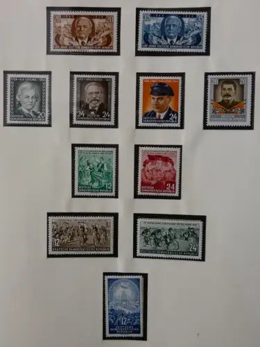 DDR ab Anfängen postfrisch bis 1984 besammelt in 5 Lindner Alben #LZ999