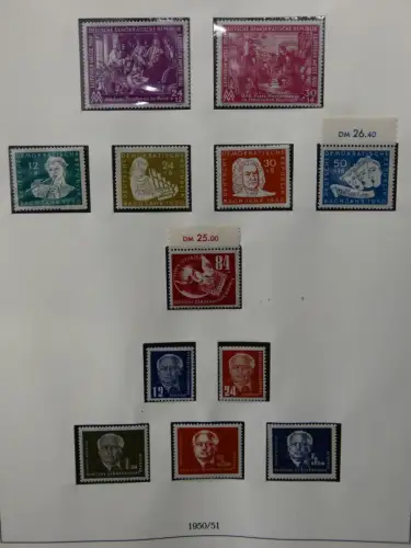 DDR ab Anfängen postfrisch bis 1984 besammelt in 5 Lindner Alben #LZ999