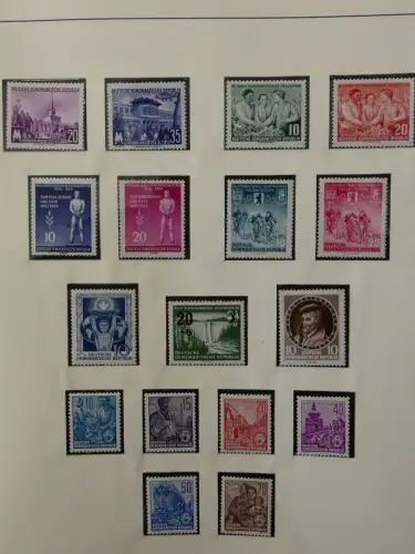 DDR ab Anfängen postfrisch bis 1984 besammelt in 5 Lindner Alben #LZ999