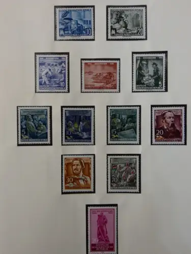 DDR ab Anfängen postfrisch bis 1984 besammelt in 5 Lindner Alben #LZ999