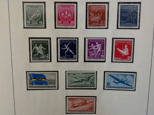 DDR ab Anfängen postfrisch bis 1984 besammelt in 5 Lindner Alben #LZ999