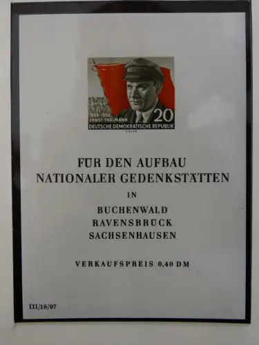 DDR ab Anfängen postfrisch bis 1984 besammelt in 5 Lindner Alben #LZ999
