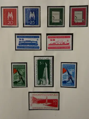 DDR ab Anfängen postfrisch bis 1984 besammelt in 5 Lindner Alben #LZ999