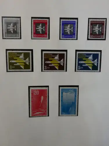 DDR ab Anfängen postfrisch bis 1984 besammelt in 5 Lindner Alben #LZ999