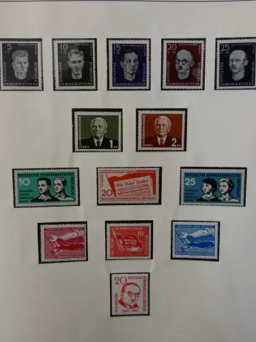 DDR ab Anfängen postfrisch bis 1984 besammelt in 5 Lindner Alben #LZ999