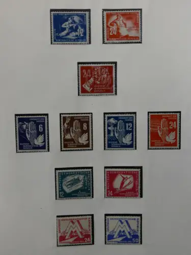DDR ab Anfängen postfrisch bis 1984 besammelt in 5 Lindner Alben #LZ999