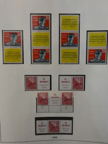 DDR ab Anfängen postfrisch bis 1984 besammelt in 5 Lindner Alben #LZ999